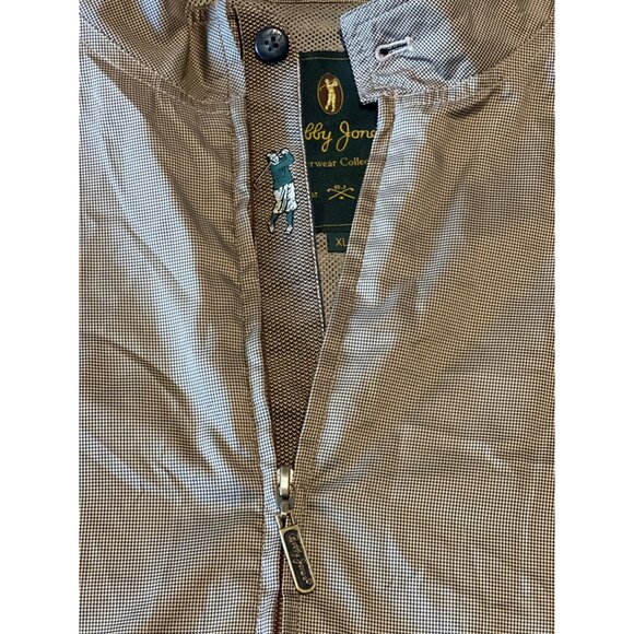 Bobby Jones XL Mens Checkered houndstooth Lightweight Jacket Golf Fall - Picture 3 of 10